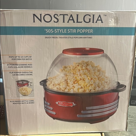 Nostalgia Red Retro Stir Popper - Picture 1 of 4